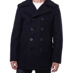 100 Wool Pea Coat Mens