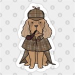 Cartoon Dog Wearing Trench Coat