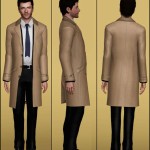 Castiel Trench Coat Sims 4
