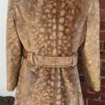 Deer Pattern Faux Fur Coat