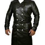 German Ss Leather Trench Coat