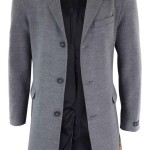 Grey Long Overcoat Mens