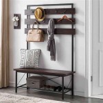 Hall Storage Bench Coat Rack