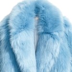 Light Blue Faux Fur Coat H Magnum