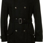 Long Black Military Style Trench Coats