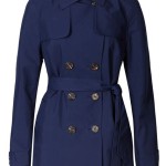 Navy Blue Trench Coat Belt