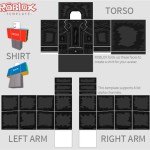 Roblox Black Trench Coat Shirt