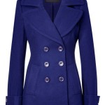 Royal Blue Womens Pea Coat