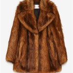 Zara Fur Coat Brown