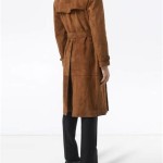 Zara Mens Suede Trench Coat